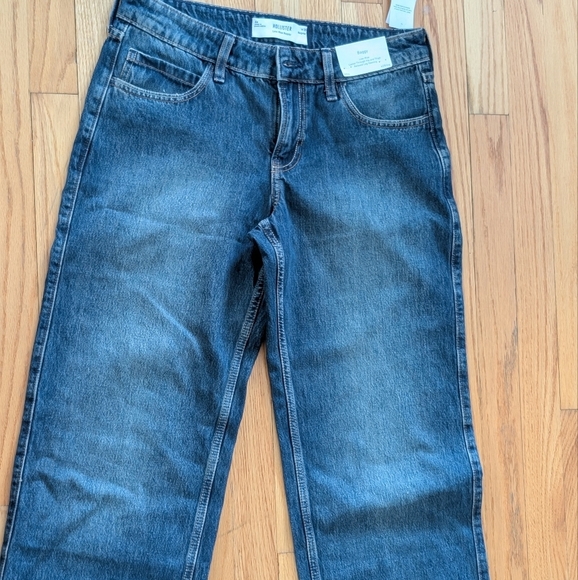 Hollister Blue Straight Leg Jeans Classic Denim - Picture 1 of 5